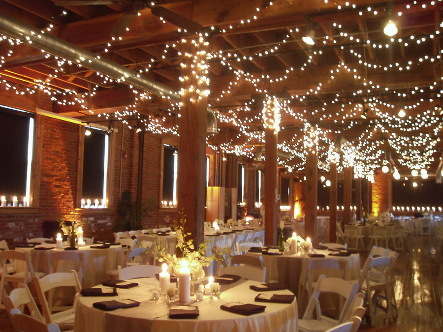 From urban lofts to rustic barns lights provide a romantic 